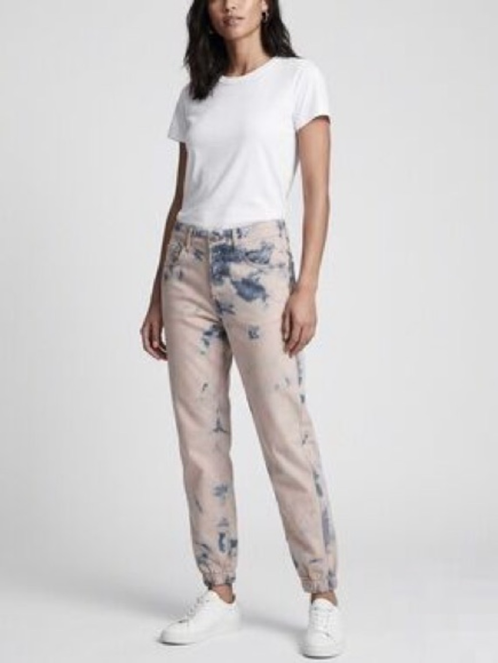 rag & bone Miramar light pink tie-dye joggers